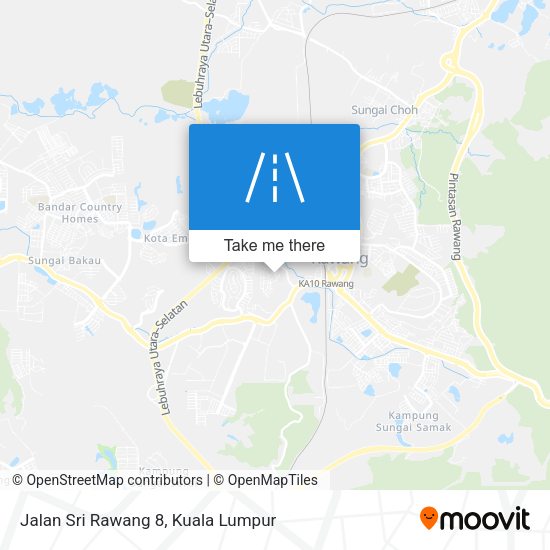 Jalan Sri Rawang 8 map