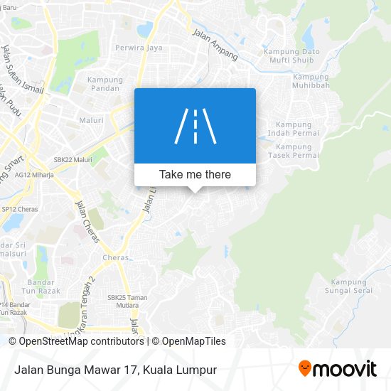 Peta Jalan Bunga Mawar 17