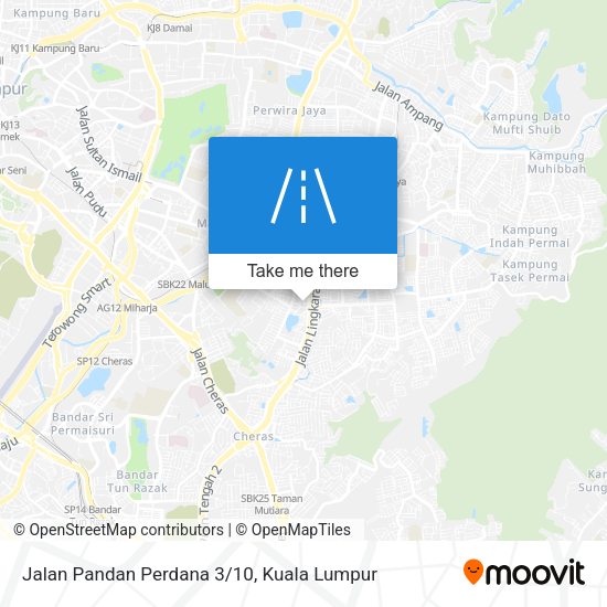 Peta Jalan Pandan Perdana 3/10