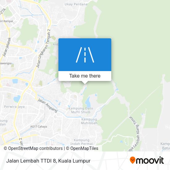 Jalan Lembah TTDI 8 map