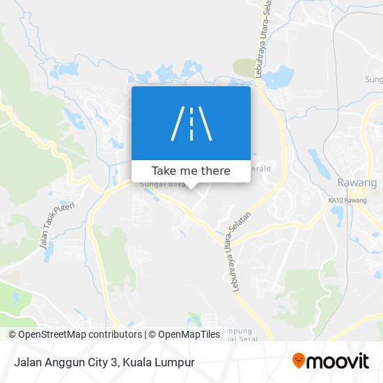 Peta Jalan Anggun City 3