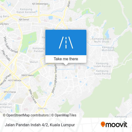 Peta Jalan Pandan Indah 4/2