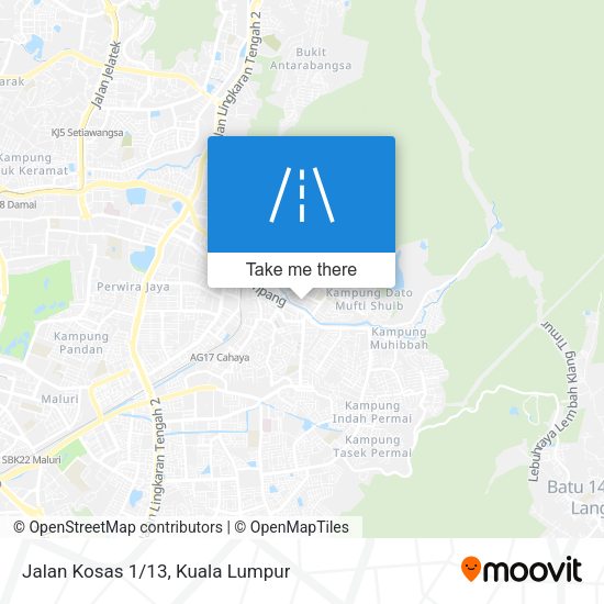 Peta Jalan Kosas 1/13