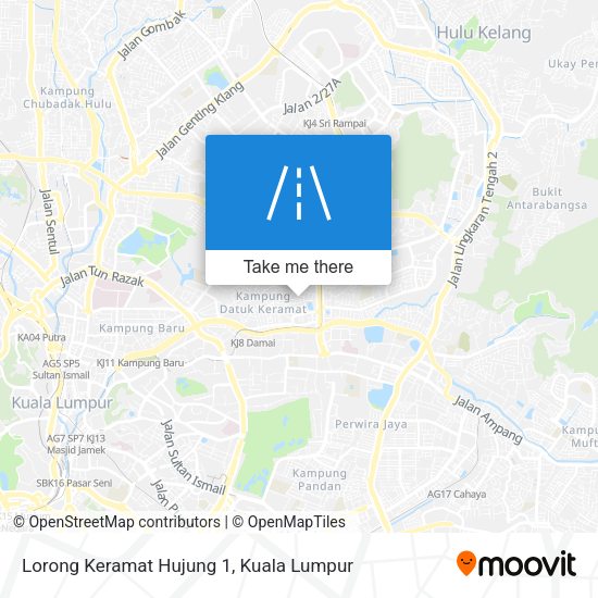 Lorong Keramat Hujung 1 map
