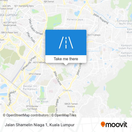 Jalan Shamelin Niaga 1 map