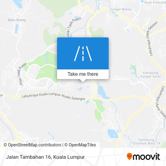 Peta Jalan Tambahan 16