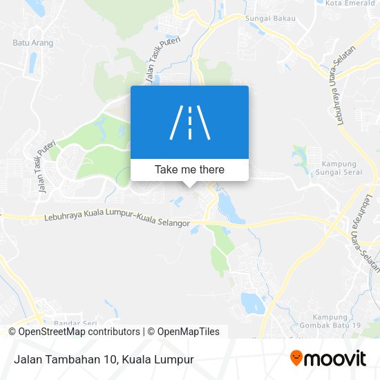 Jalan Tambahan 10 map