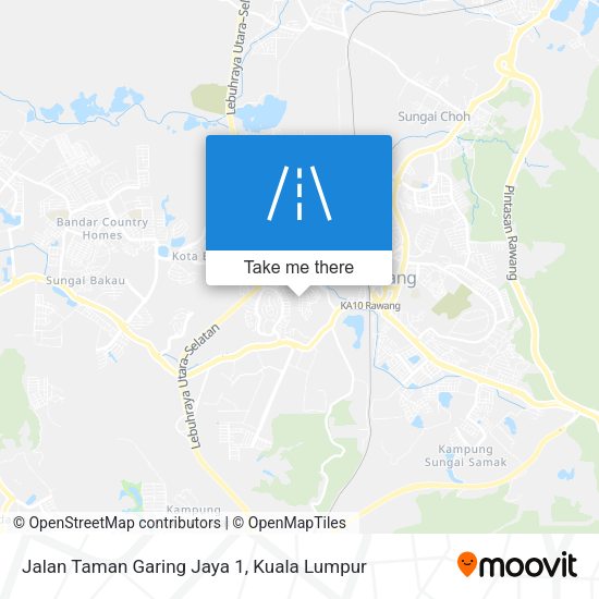 Jalan Taman Garing Jaya 1 map