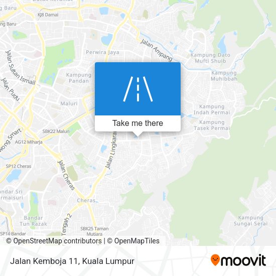 Jalan Kemboja 11 map