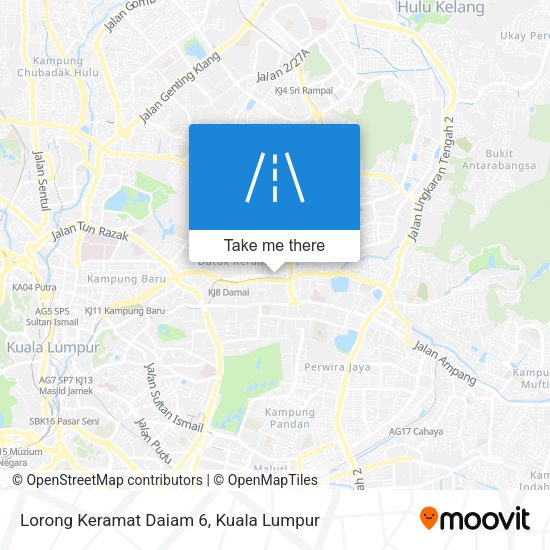Lorong Keramat Daiam 6 map