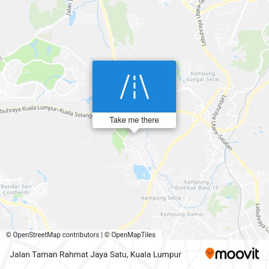 Peta Jalan Taman Rahmat Jaya Satu