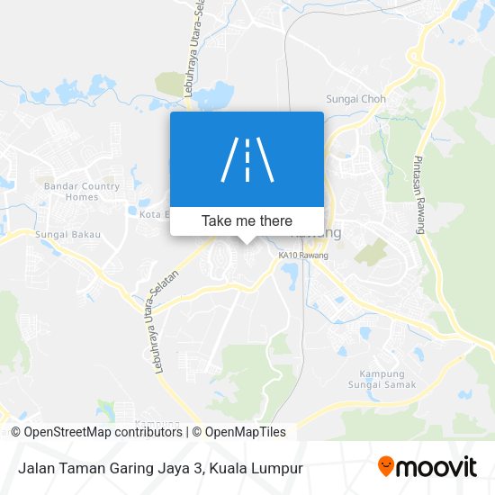 Peta Jalan Taman Garing Jaya 3