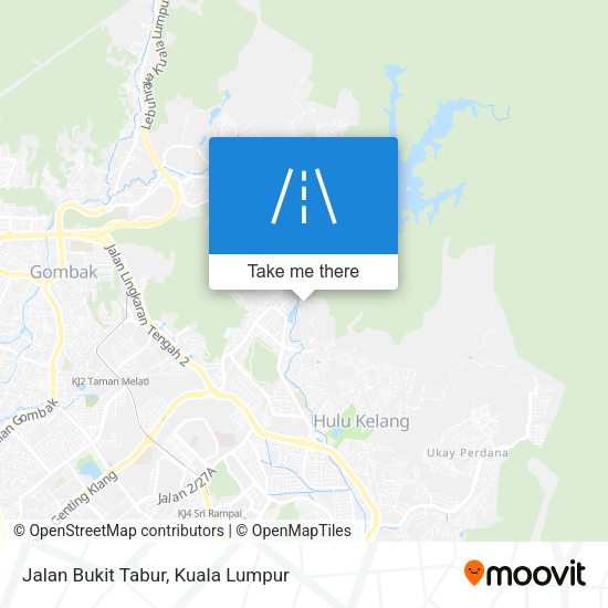 Jalan Bukit Tabur map