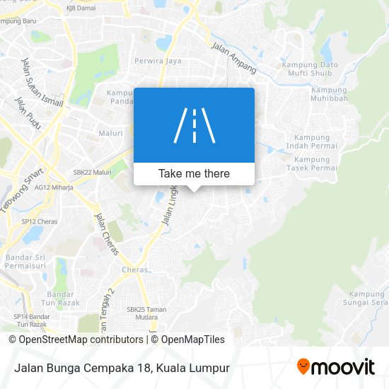 Jalan Bunga Cempaka 18 map