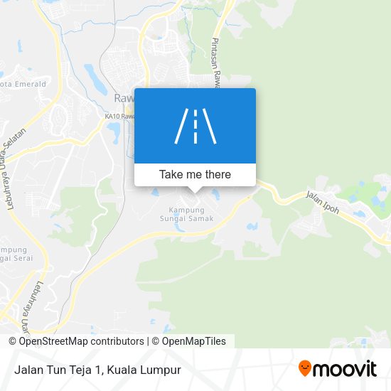 Jalan Tun Teja 1 map