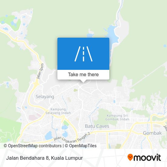 Jalan Bendahara 8 map