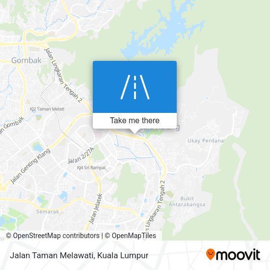 Peta Jalan Taman Melawati
