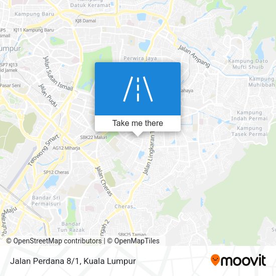 Jalan Perdana 8/1 map