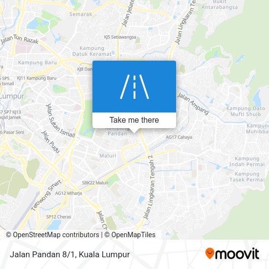Jalan Pandan 8/1 map
