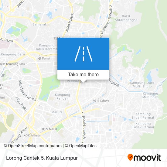Peta Lorong Cantek 5