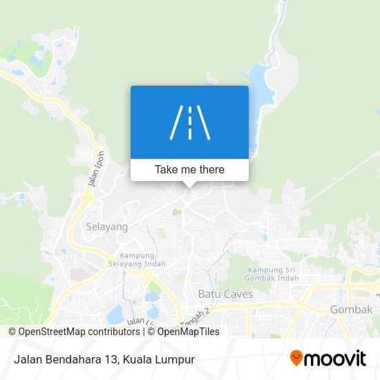Jalan Bendahara 13 map