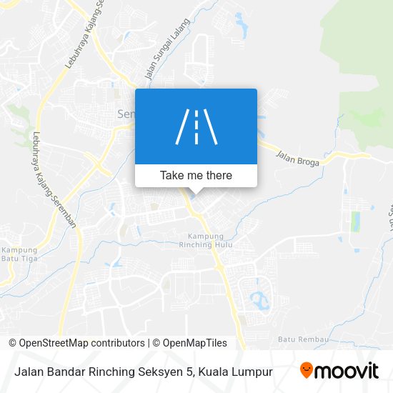 Jalan Bandar Rinching Seksyen 5 map