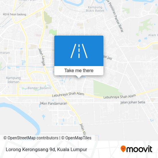 Peta Lorong Kerongsang 9d
