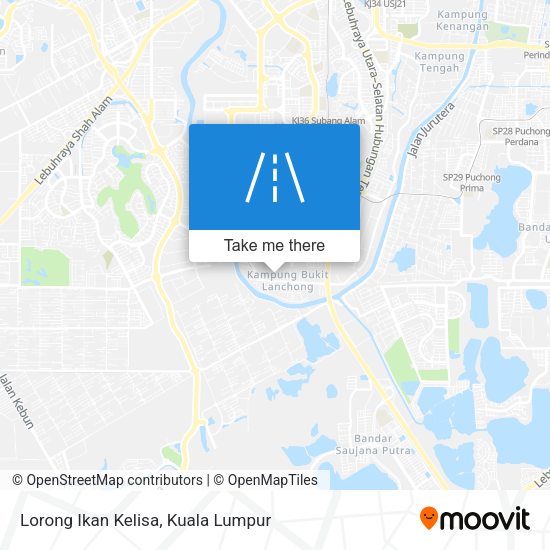Lorong Ikan Kelisa map