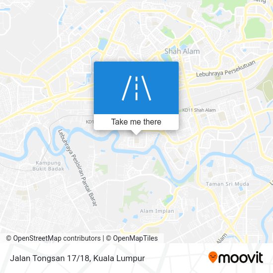 Jalan Tongsan 17/18 map