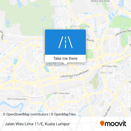 Jalan Wau Lima 11/E map
