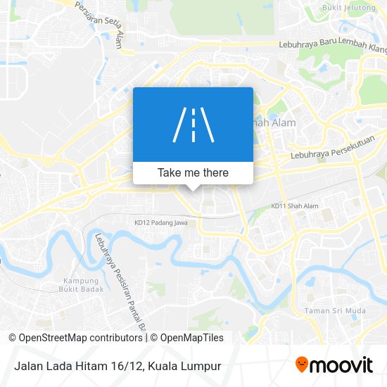 Peta Jalan Lada Hitam 16/12