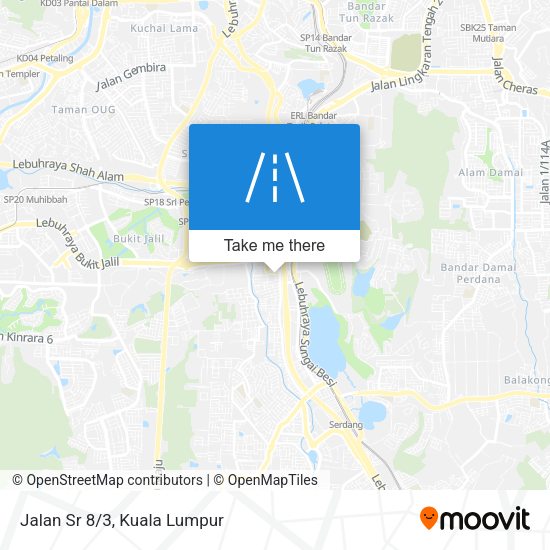 Peta Jalan Sr 8/3