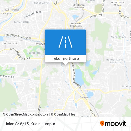 Jalan Sr 8/15 map