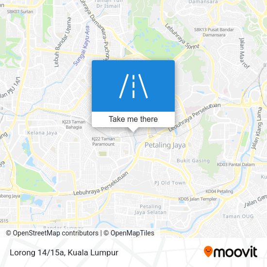 Peta Lorong 14/15a