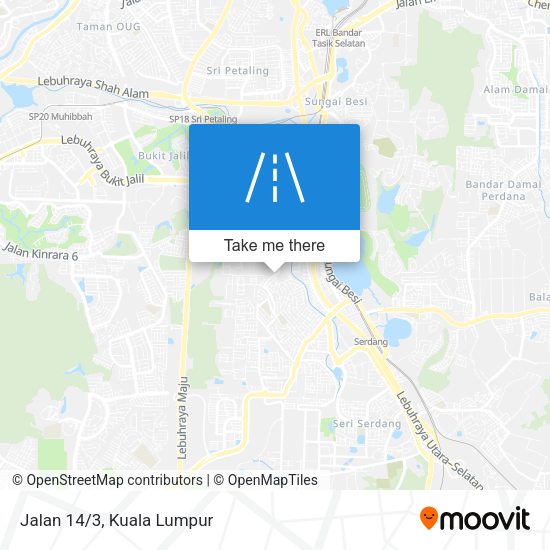 Jalan 14/3 map