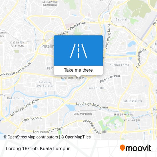 Peta Lorong 18/16b