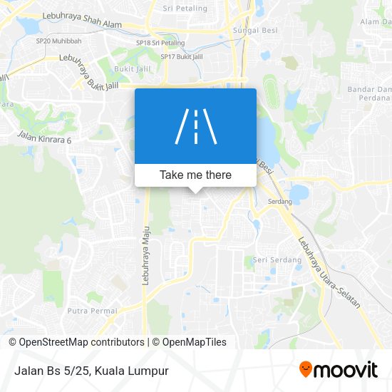 Jalan Bs 5/25 map