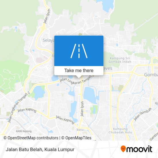 Peta Jalan Batu Belah