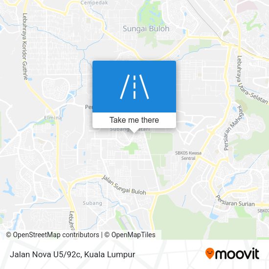 Jalan Nova U5/92c map