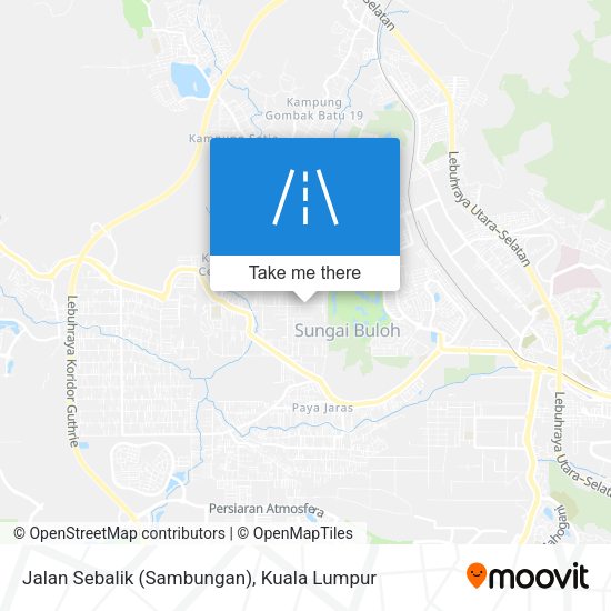 Jalan Sebalik (Sambungan) map