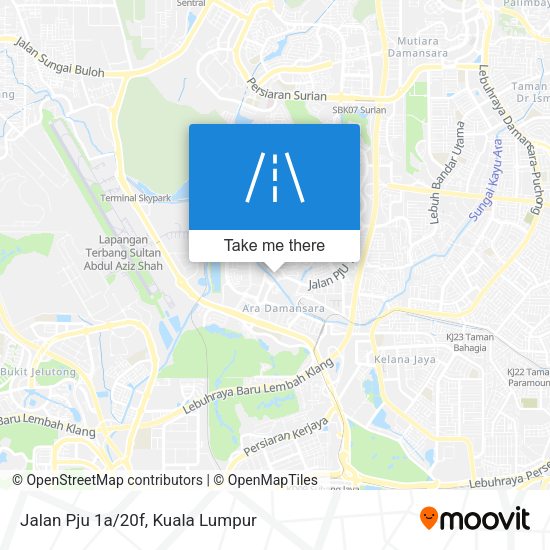 Peta Jalan Pju 1a/20f