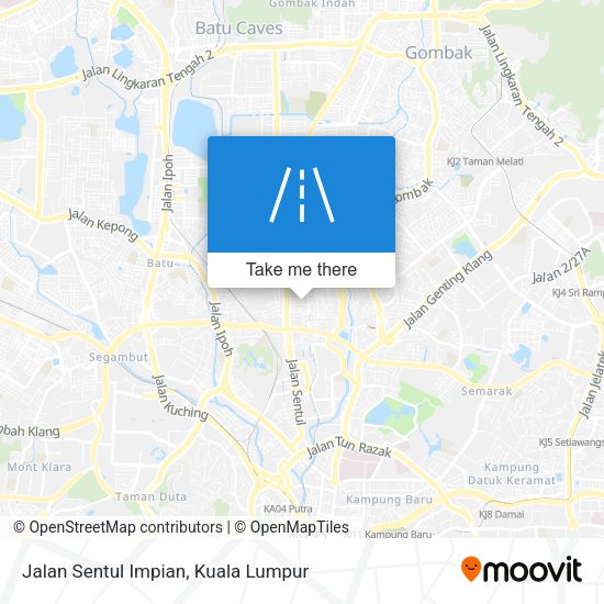 Jalan Sentul Impian map