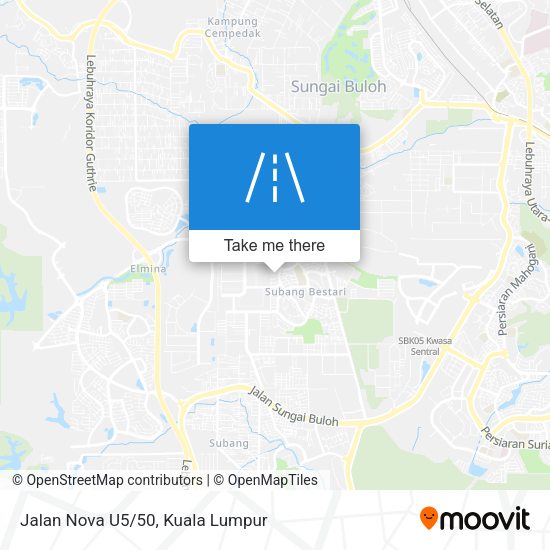 Jalan Nova U5/50 map