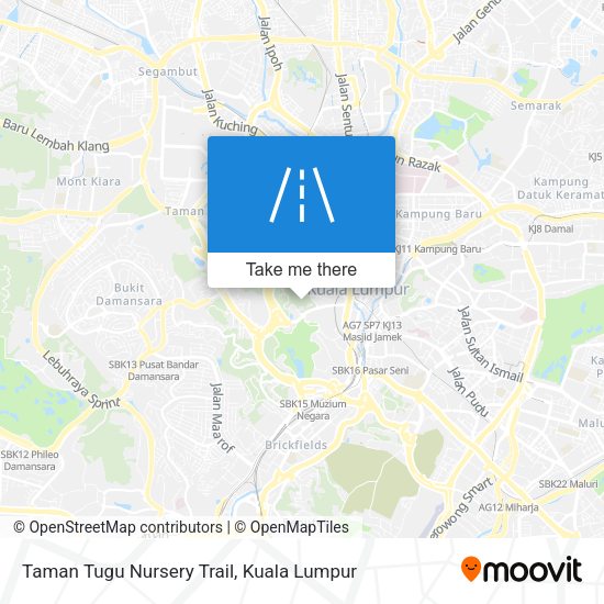 Peta Taman Tugu Nursery Trail