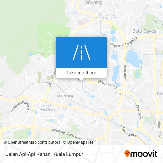 Jalan Api-Api Kanan map