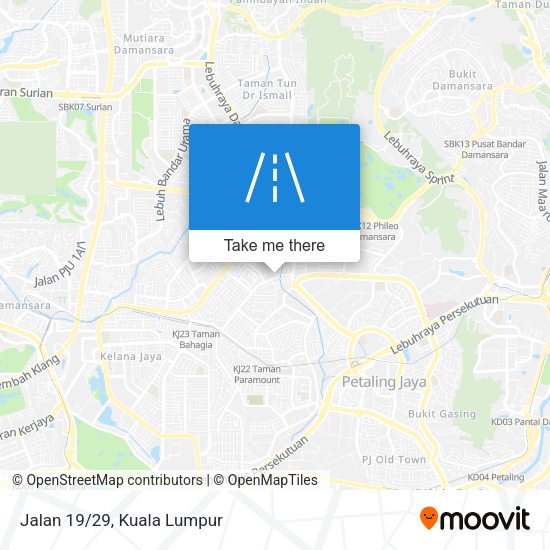 Jalan 19/29 map