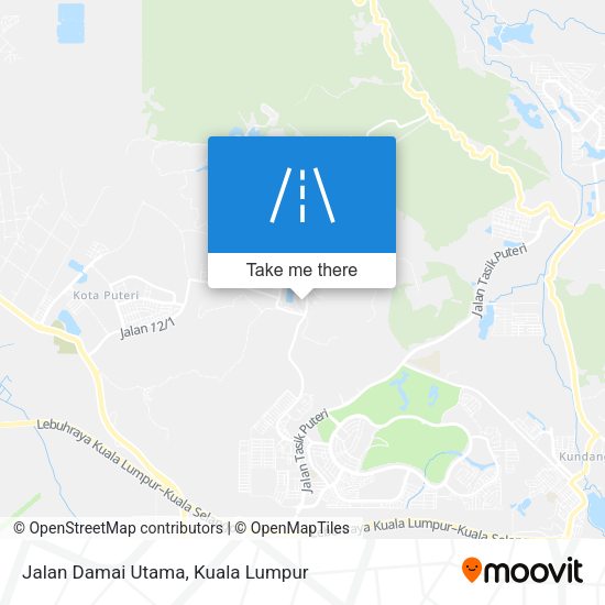 Jalan Damai Utama map