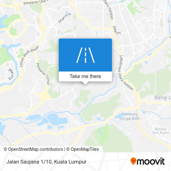 Jalan Saujana 1/10 map