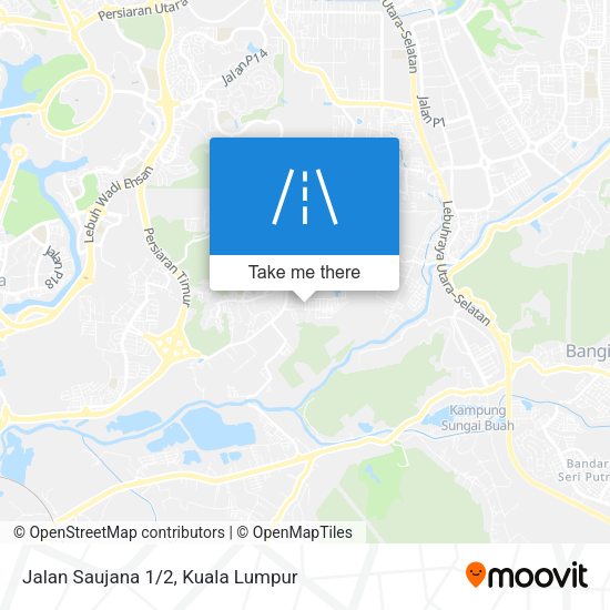 Jalan Saujana 1/2 map