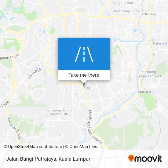 Jalan Bangi-Putrajaya map